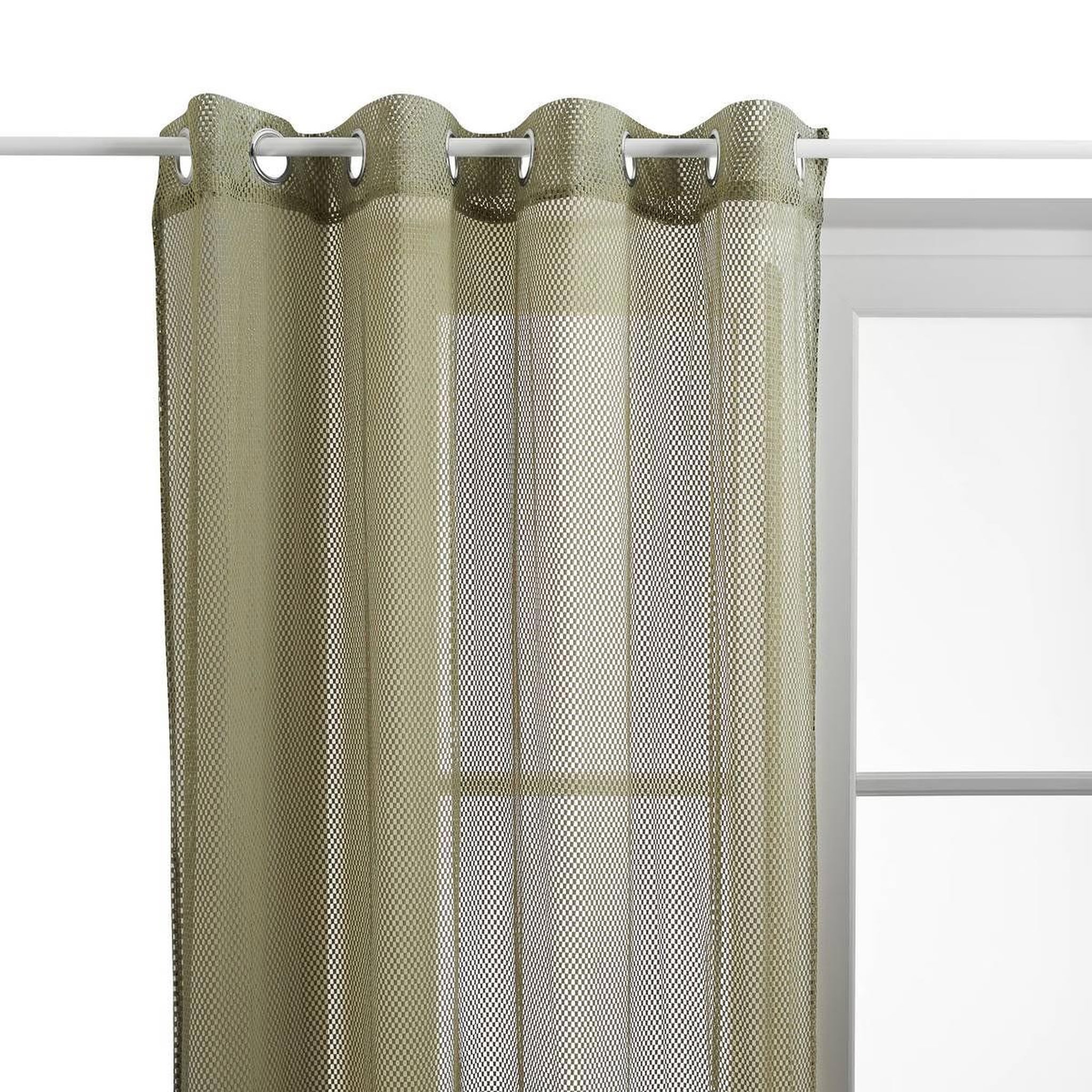 Voir la diapositive 2 : ATMOSPHERA Rideau voilage  zina  140x240cm kaki