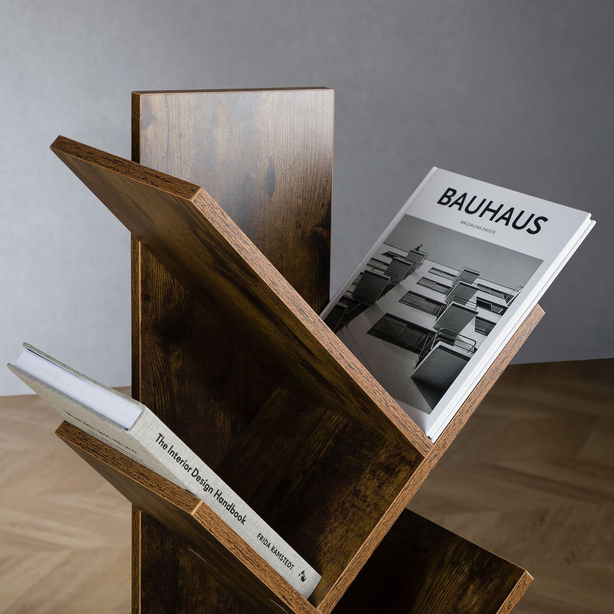 Voir la diapositive 4 : IDIMEX Étagère JULES en forme d'arbre, en bois