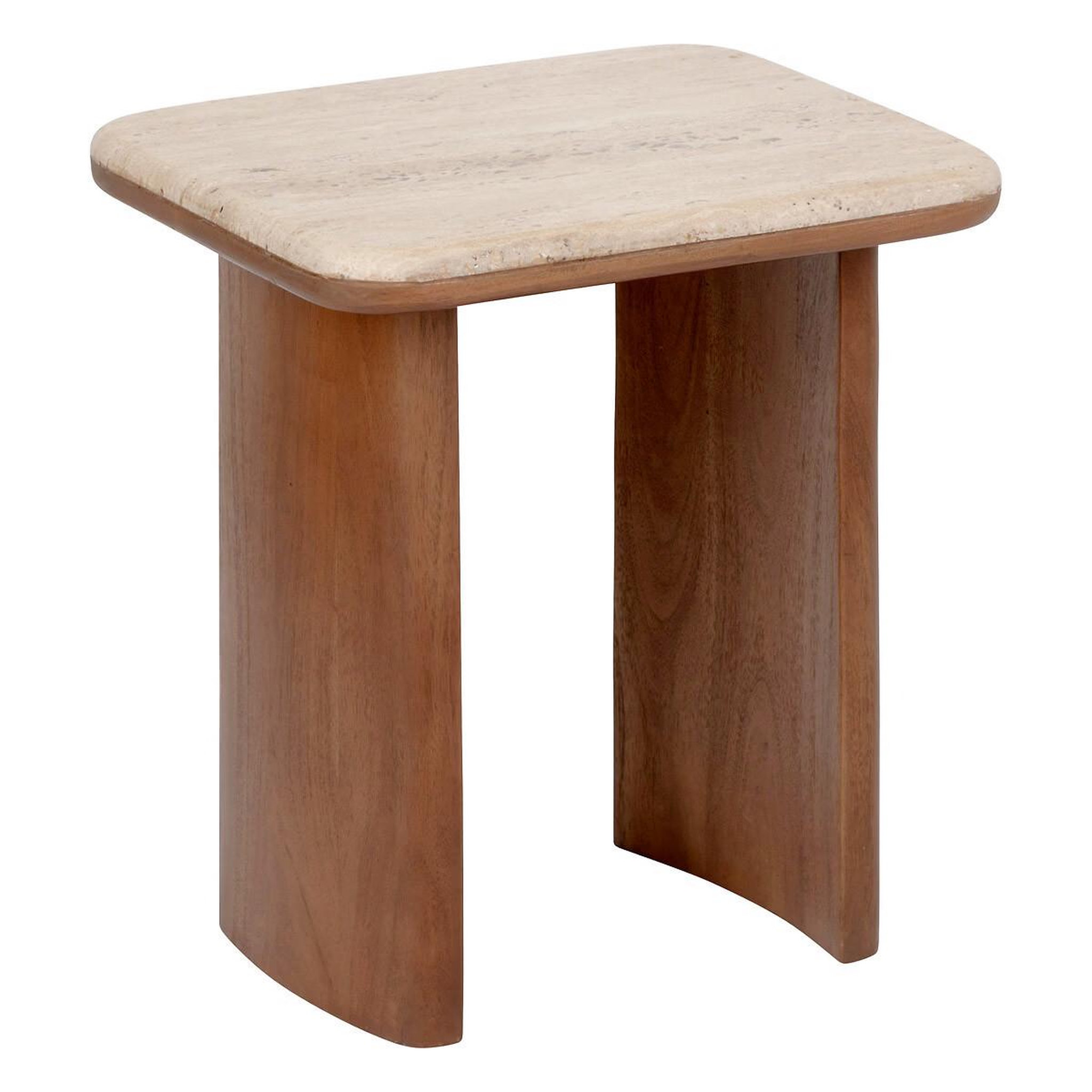 Voir la diapositive 3 : ATMOSPHERA Lot de 2 tables d'appoint en bois  jivan  60cm marron