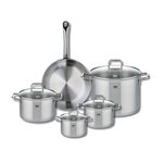 ELO Ensemble de 1 Poêle de cuisson 28 cm et 4 faitouts 14, 16, 20 et 26 cm Elo Profi Citrin