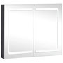 Voir la diapositive 2 : VIDAXL Armoire de salle de bain a miroir LED 80x12,2x68 cm