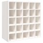 Voir la diapositive 2 : VIDAXL Armoire a vin Blanc 56x25x56 cm Bois de pin massif