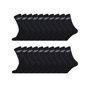 Voir la diapositive 1 : UMBRO Lot de 20 Paires de Chaussettes Tennis homme Noir