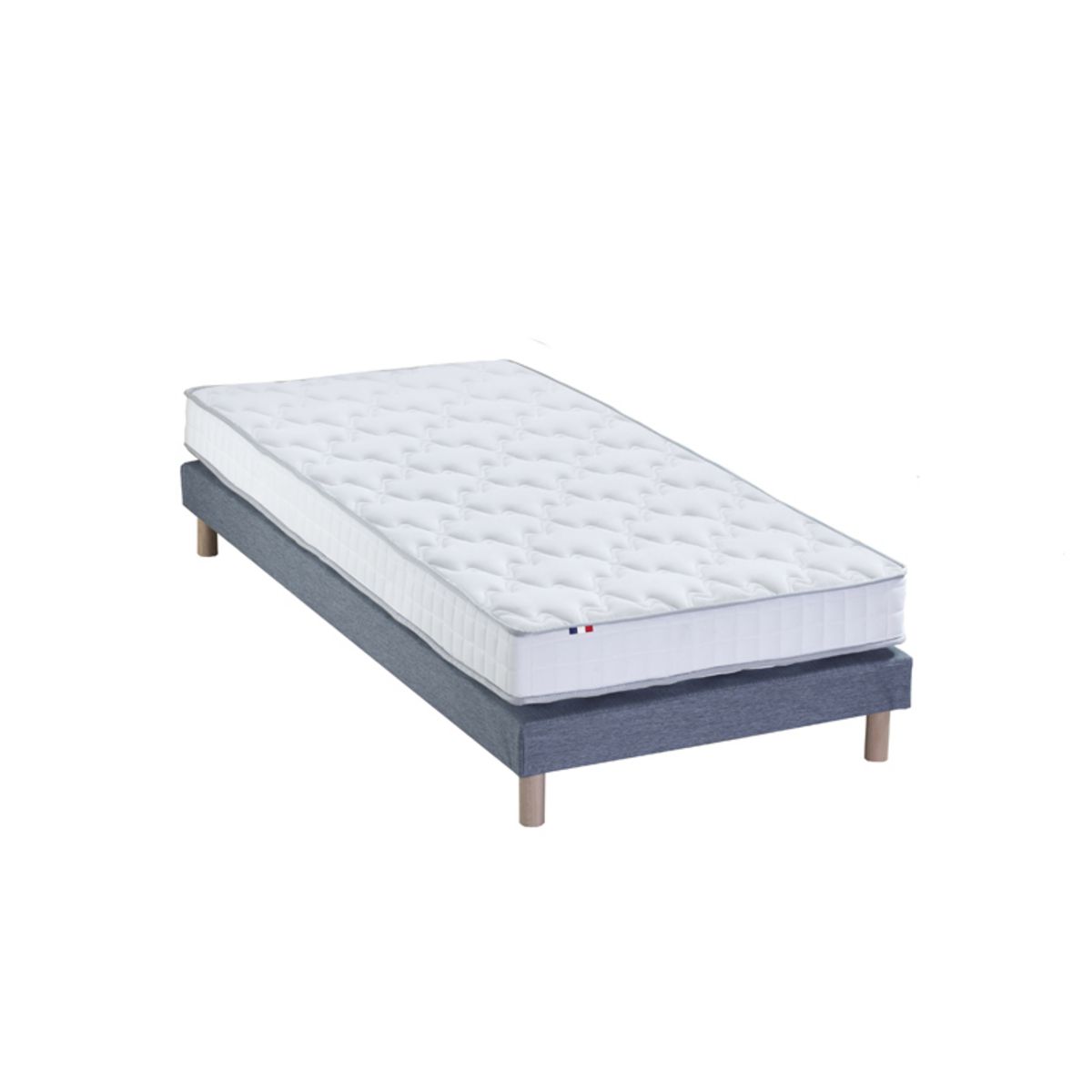 Ensemble matelas+sommier AVIGNON, couchage 90x190cm, matelas mousse HR + LATEX  