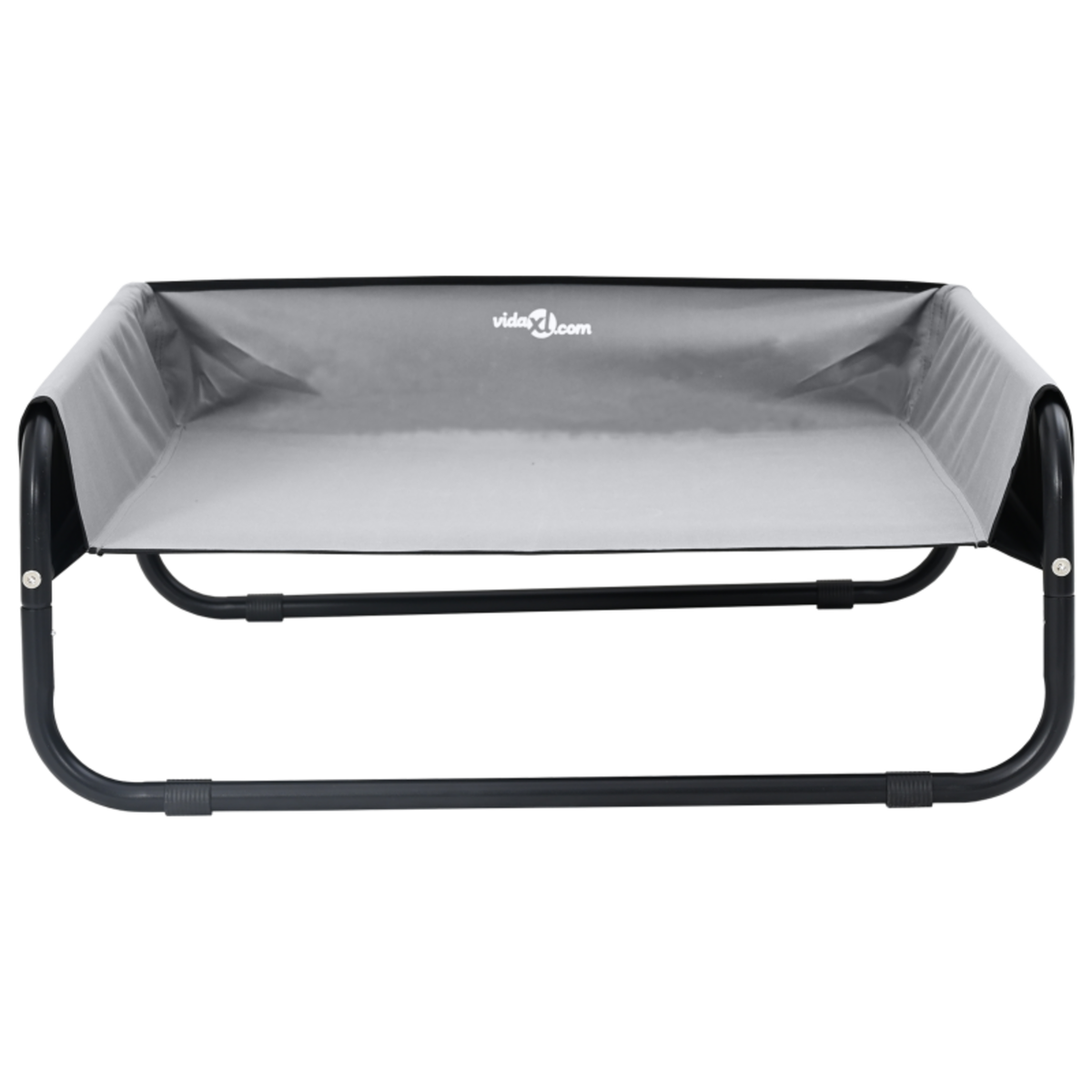 VIDAXL Lit pour chien surélevé Gris clair L tissu Oxford et acier