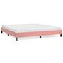 Voir la diapositive 2 : VIDAXL Cadre de lit sans matelas rose 160x200 cm velours