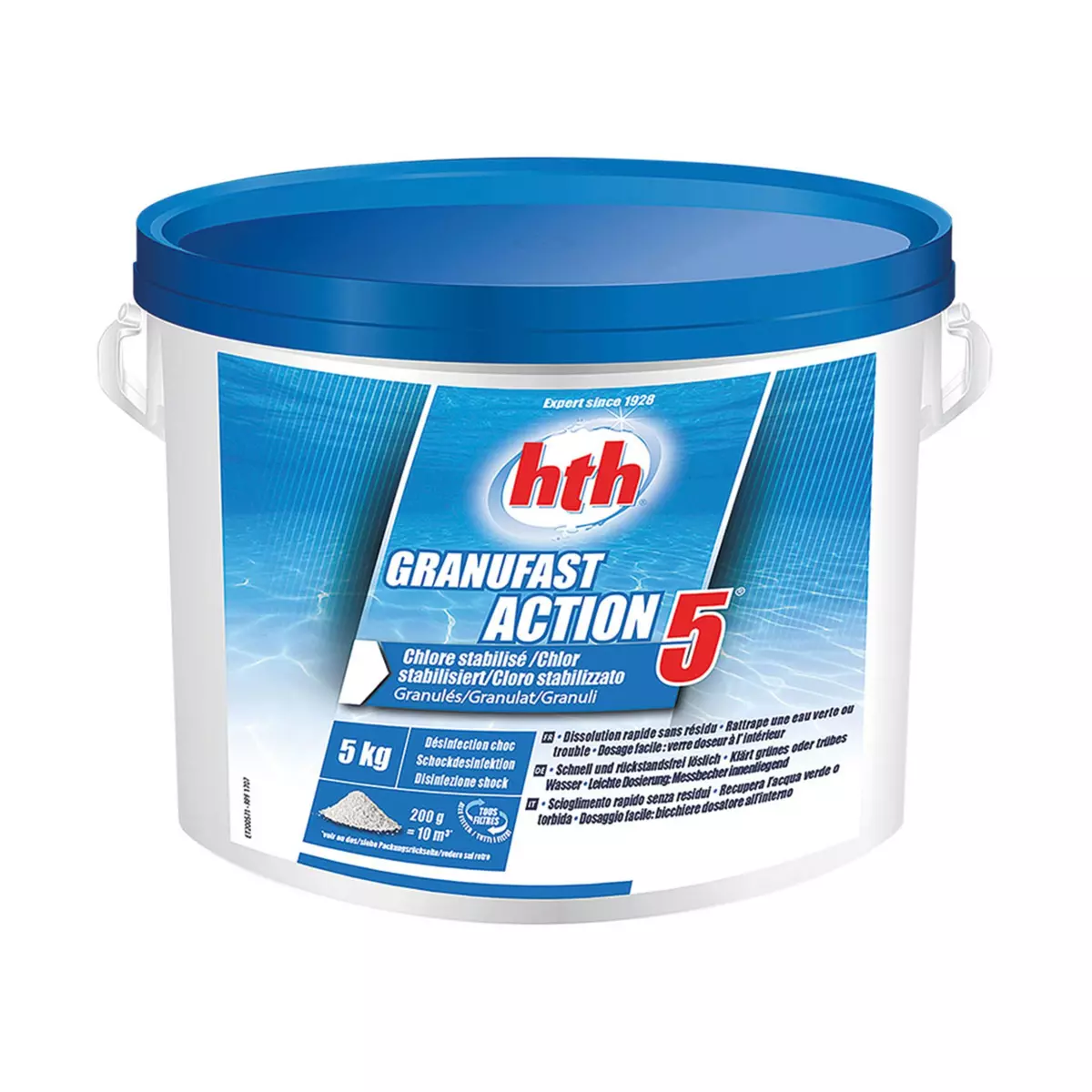 HTH Chlore choc multifonction Granufast 5 actions 5 kg - HTH