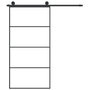 Voir la diapositive 3 : VIDAXL Porte coulissante et kit de quincaillerie 102,5x205cm Verre ESG