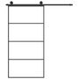 Voir la diapositive 3 : VIDAXL Porte coulissante et kit de quincaillerie 102,5x205cm Verre ESG