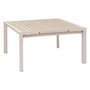 Voir la diapositive 1 : HESPERIDE Table de jardin carrée extensible alu Evasion 8/10 places Beige lin - Hespéride