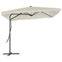 Voir la diapositive 3 : VIDAXL Parasol d'exterieur avec poteau en acier 250 x 250 cm Sable
