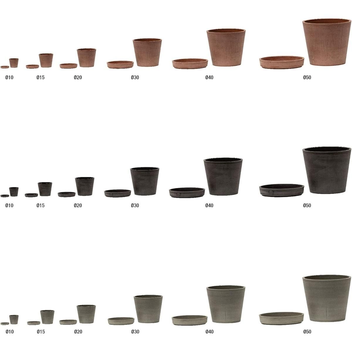 ART PLAST Pot de Fleur Gris 180L Diamètre 73cm H64.5cm - Jardinière Extérieure Balcon Terrasse Jardin ARTPLAST