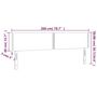 Voir la diapositive 6 : VIDAXL Tete de lit a LED Rose 200x5x78/88 cm Velours