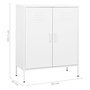 Voir la diapositive 6 : VIDAXL Armoire de rangement Blanc 80x35x101,5 cm Acier