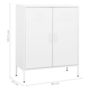 Voir la diapositive 6 : VIDAXL Armoire de rangement Blanc 80x35x101,5 cm Acier