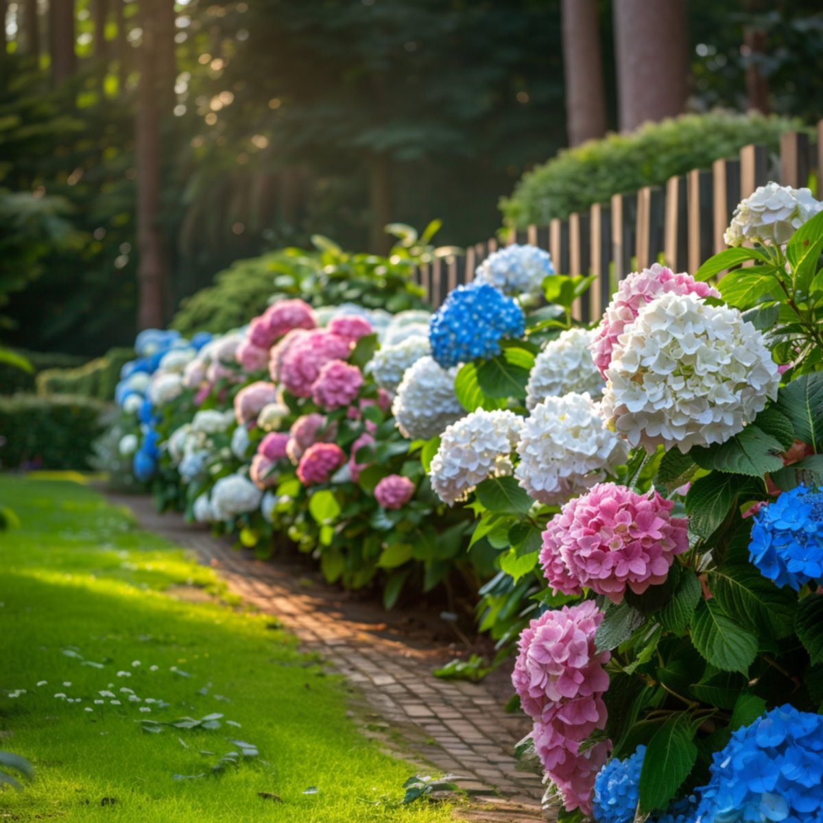 PLANT IN A BOX Hortensia - Set de 3 - Hydrangea macrophylla - Hauteur 25-40cm - ⌀9cm