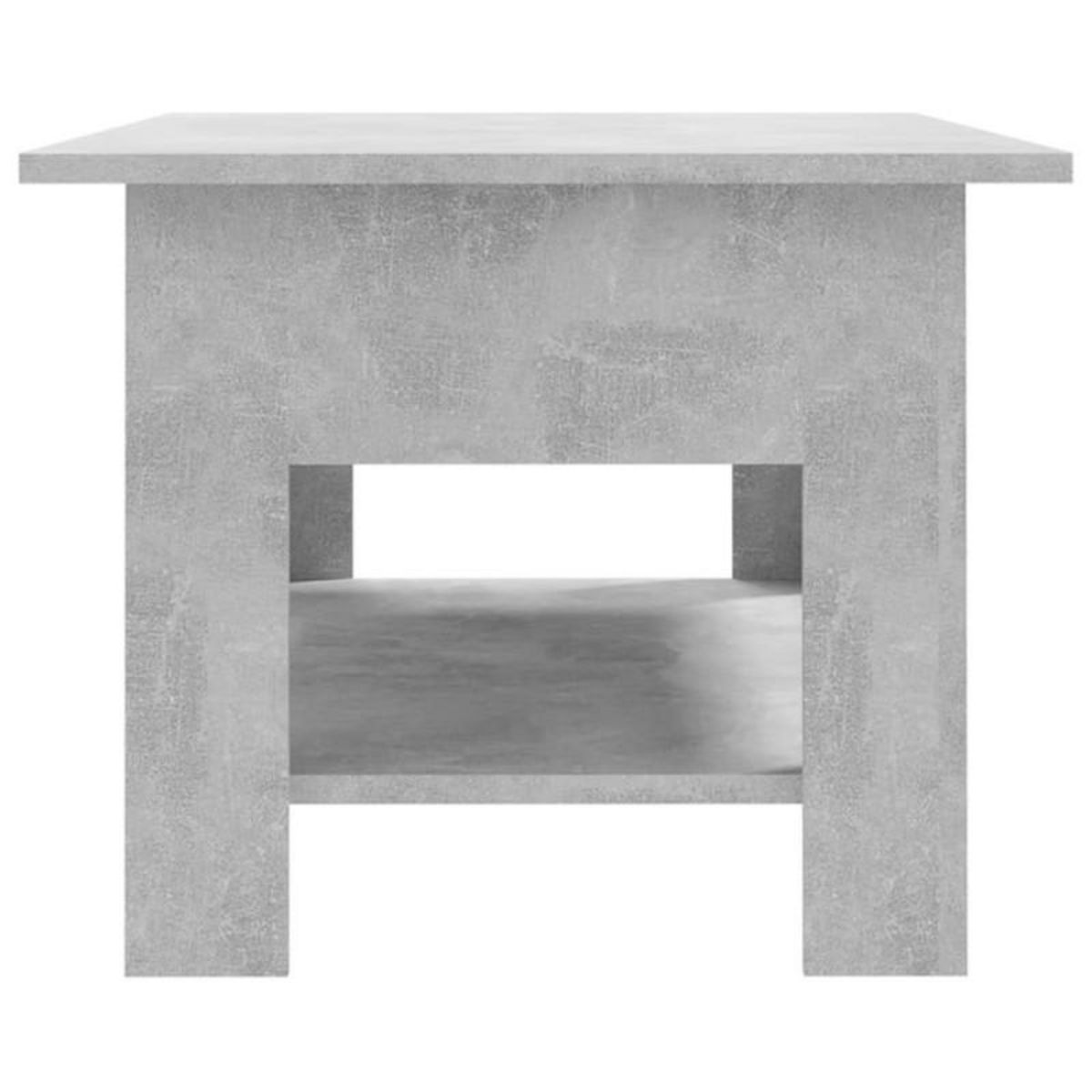 VIDAXL Table basse gris béton 102x55x42 cm bois d ingénierie