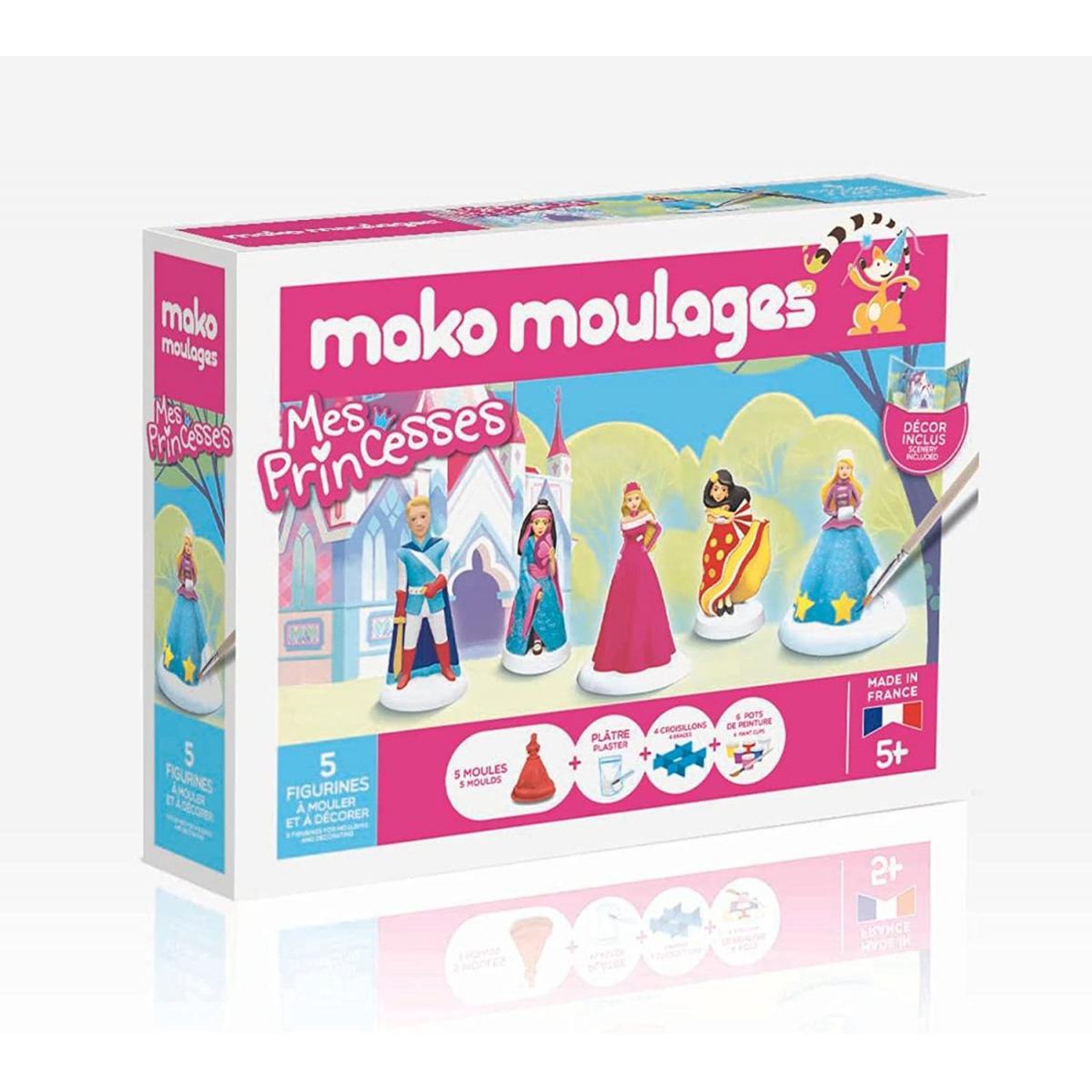 Voir la diapositive 2 : Mako Creations Mako moulages 5 moules Mes princesses