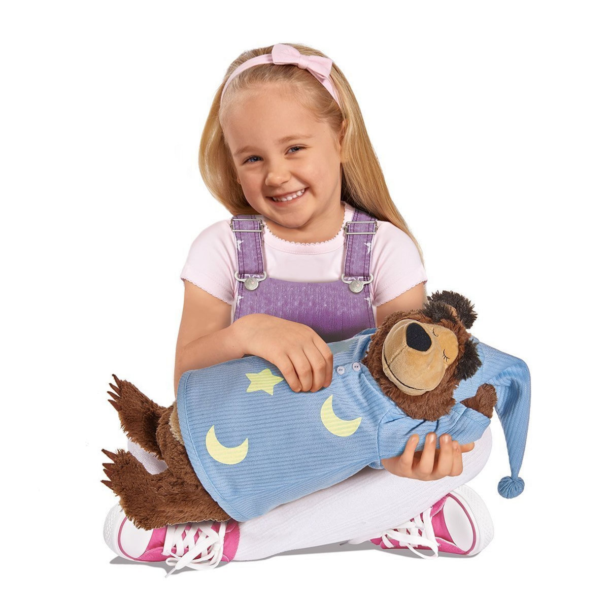 SIMBA Peluche interactive Michka l'ours ronfleur 40 cm - Masha et Michka