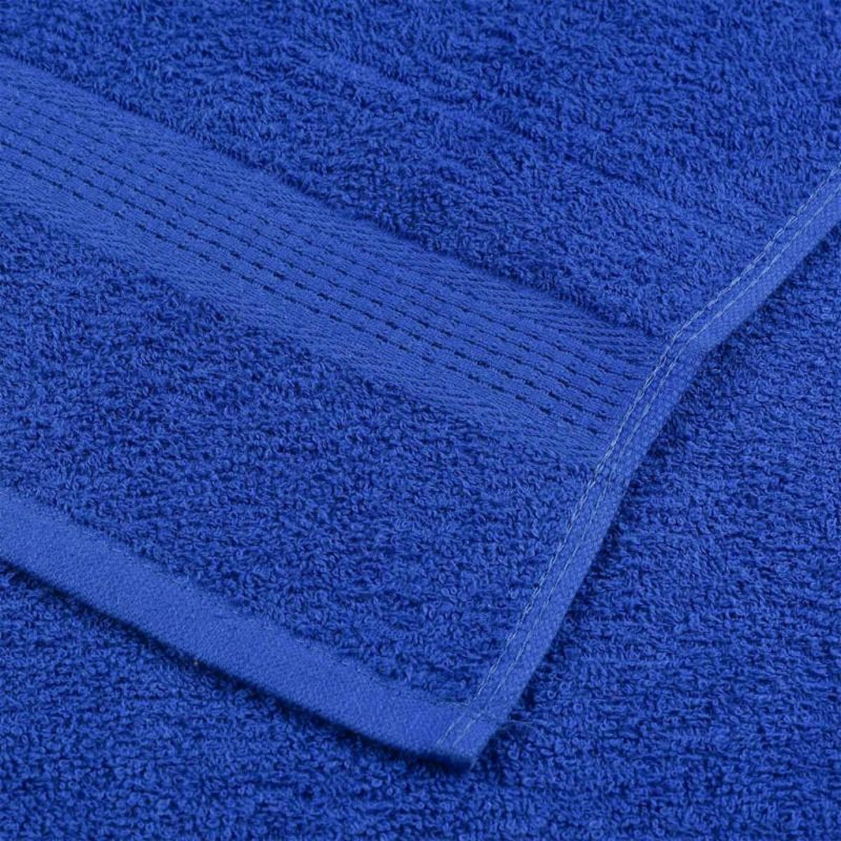 VIDAXL Serviettes de visage 10 pcs bleu 30x30 cm 360 g m² 100% coton