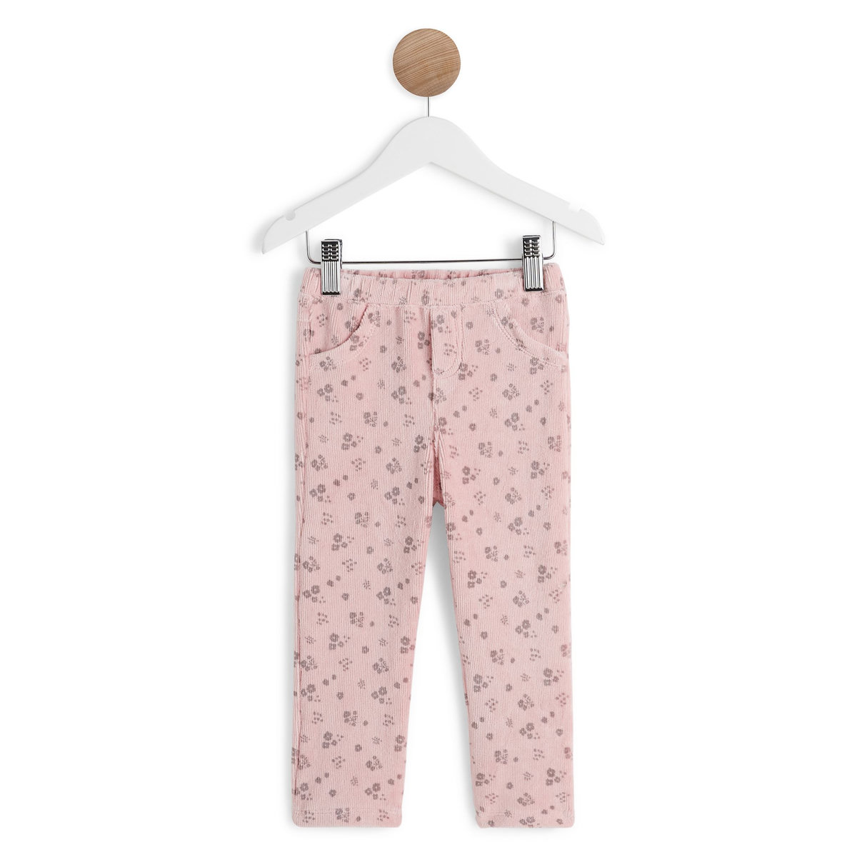 IN EXTENSO Tregging en velours bébé fille