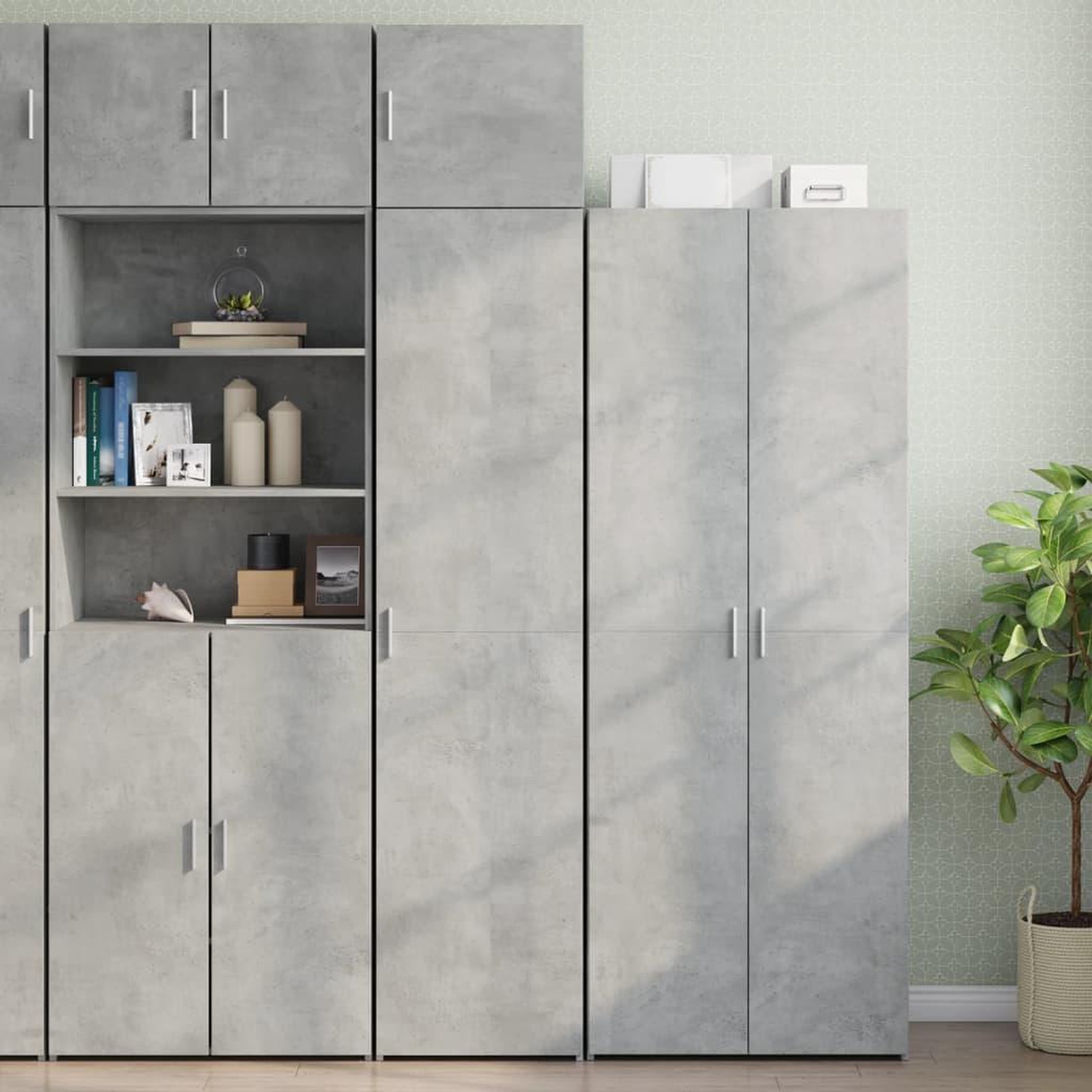 Voir la diapositive 3 : VIDAXL Armoire murale gris beton 45x42,5x40 cm bois d'ingenierie
