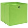 Voir la diapositive 2 : VIDAXL Boîtes de rangement 4 pcs Vert 32x32x32 cm Tissu