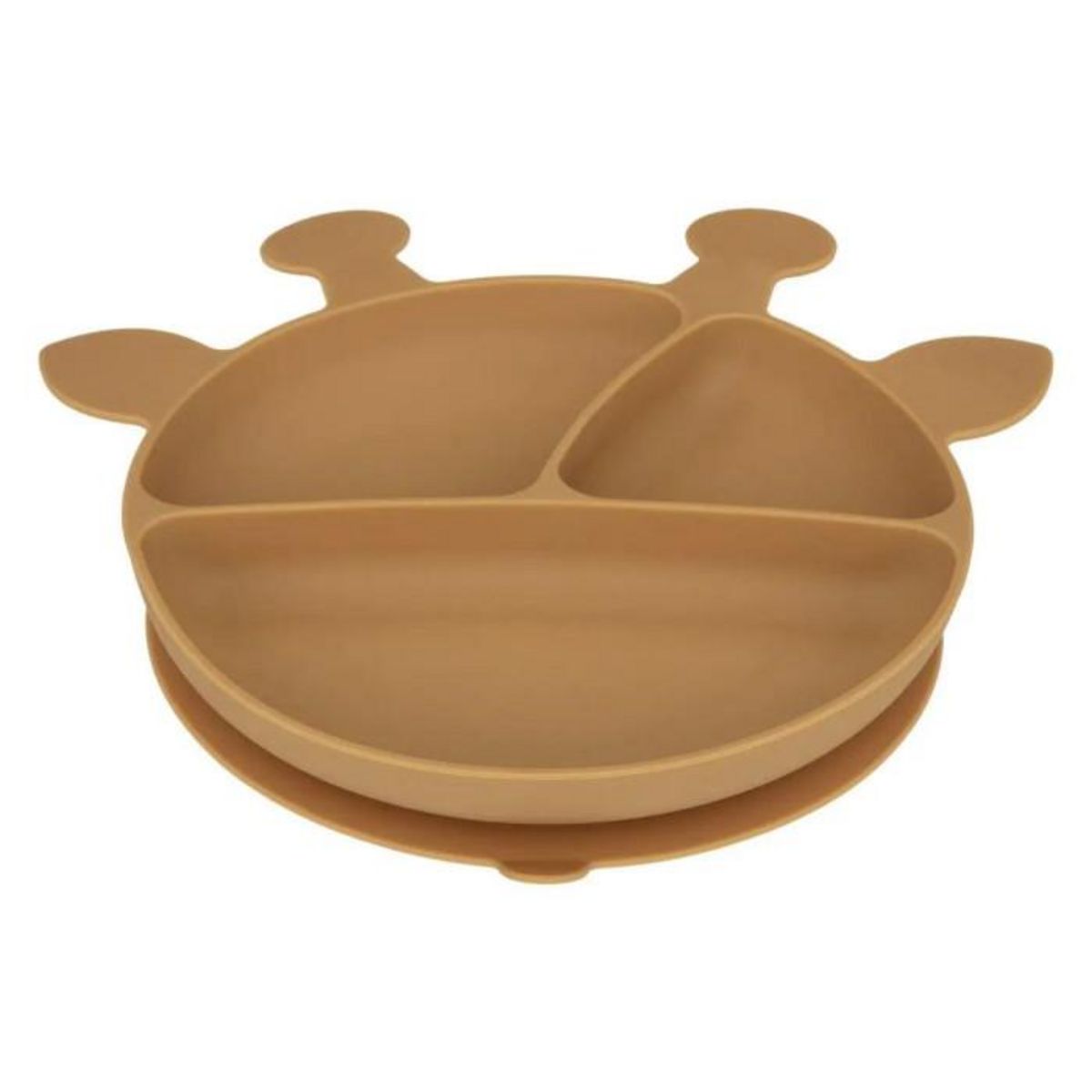 Atmosphera Kids Set Repas Enfant  Silicone  17cm Ocre