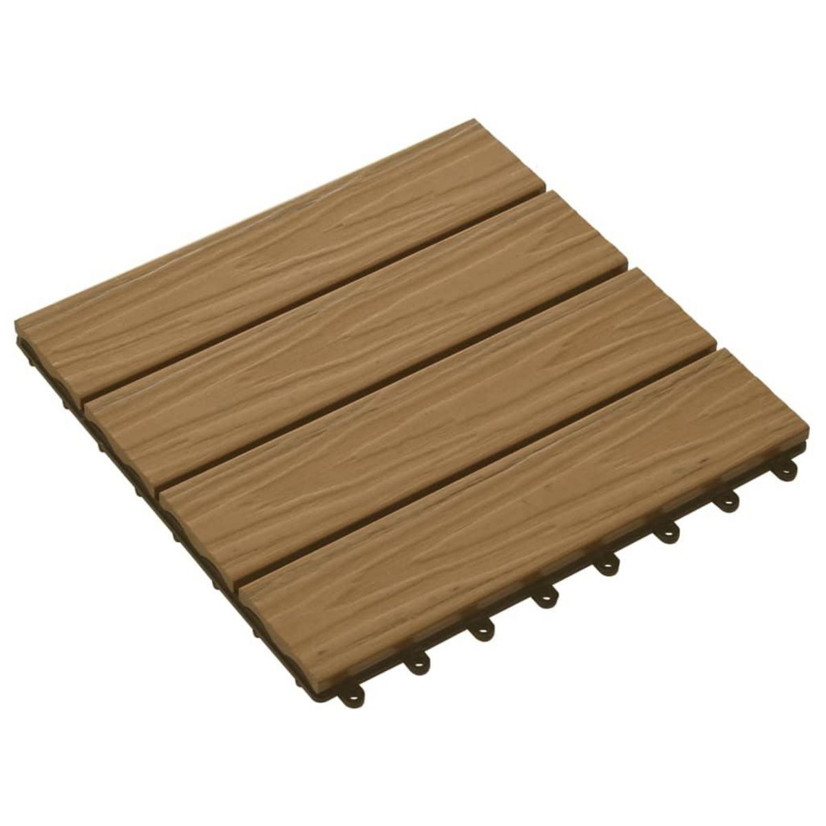 VIDAXL Carreau de terrasse en relief 11 pcs WPC 30x30 cm 1 m^2