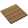 Voir la diapositive 3 : VIDAXL Carreau de terrasse en relief 11 pcs WPC 30x30 cm 1 m^2