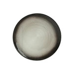 SECRET DE GOURMET Lot de 6 Assiettes à Dessert  Jem  21cm Noir & Argent