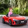 HOMCOM Véhicule électrique enfant Audi RS e-tron GT V. max. 5 Km/h télécommande effets sonores + lumineux rouge