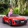 Voir la diapositive 2 : HOMCOM Véhicule électrique enfant Audi RS e-tron GT V. max. 5 Km/h télécommande effets sonores + lumineux rouge