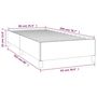 Voir la diapositive 6 : VIDAXL Cadre de lit sans matelas creme 90x200 cm similicuir