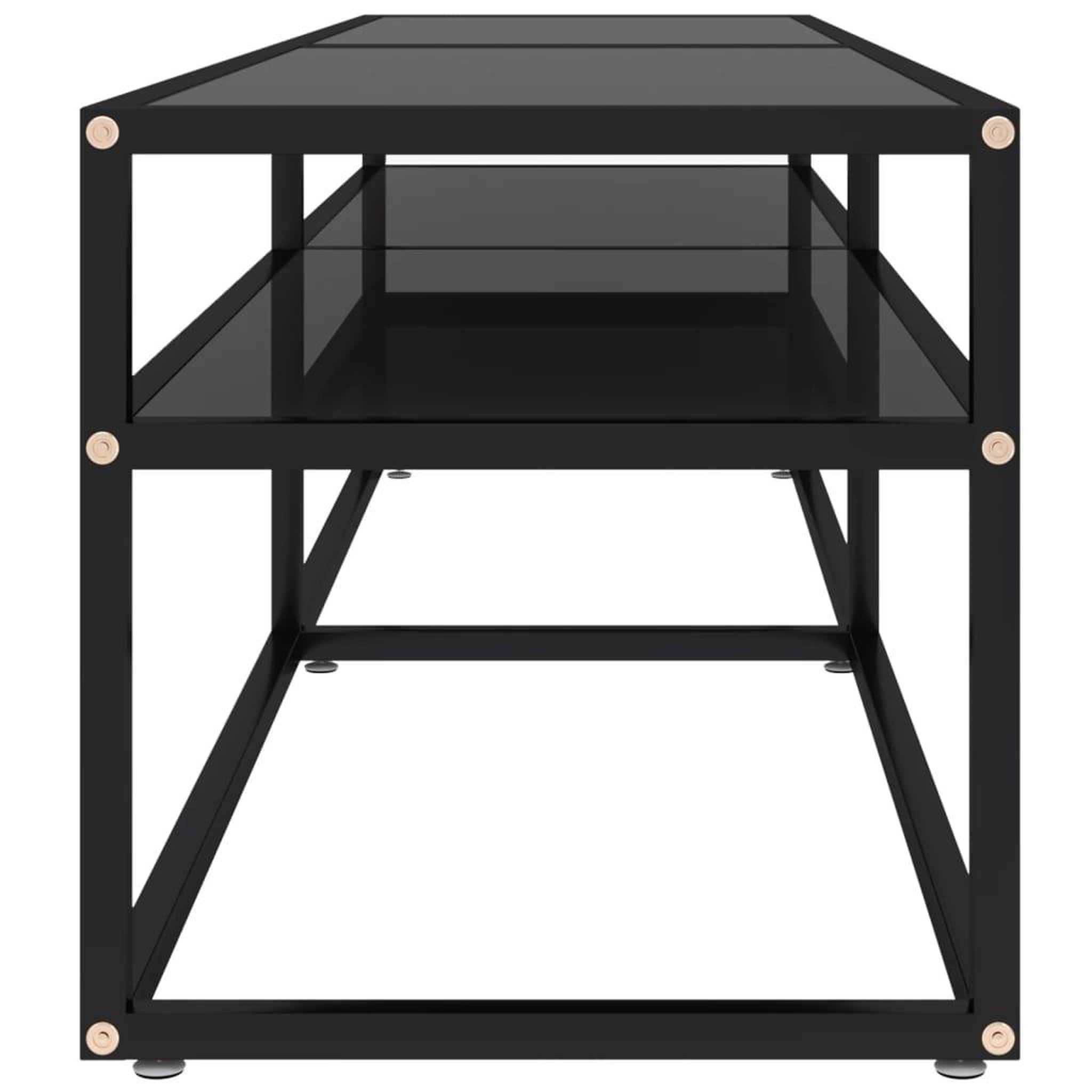 Voir la diapositive 4 : VIDAXL Meuble TV noir 160x40x40,5 cm verre trempe