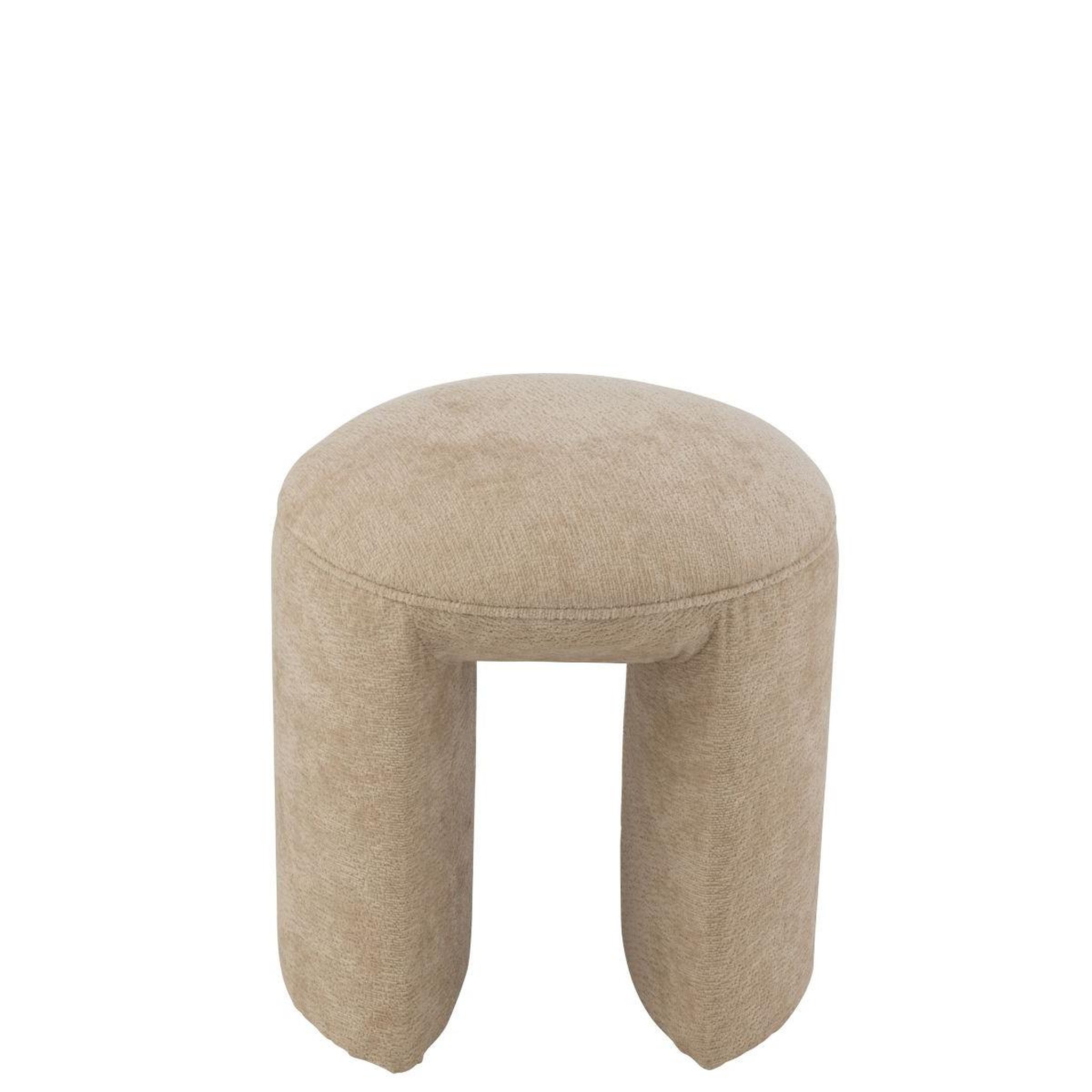 Voir la diapositive 2 : J-LINE Tabouret design  anise  44cm beige