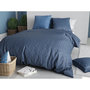 Voir la diapositive 2 : ATELIER DU COTON Parure Housse De Couette 100% Coton 57fils Azura