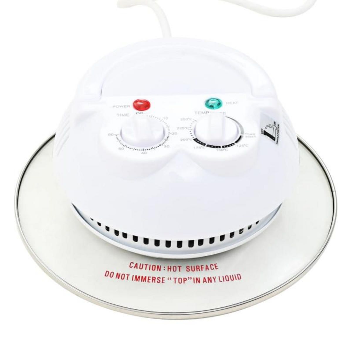 VIDAXL Four à convection halogène avec bague d extension 800 W 10 L