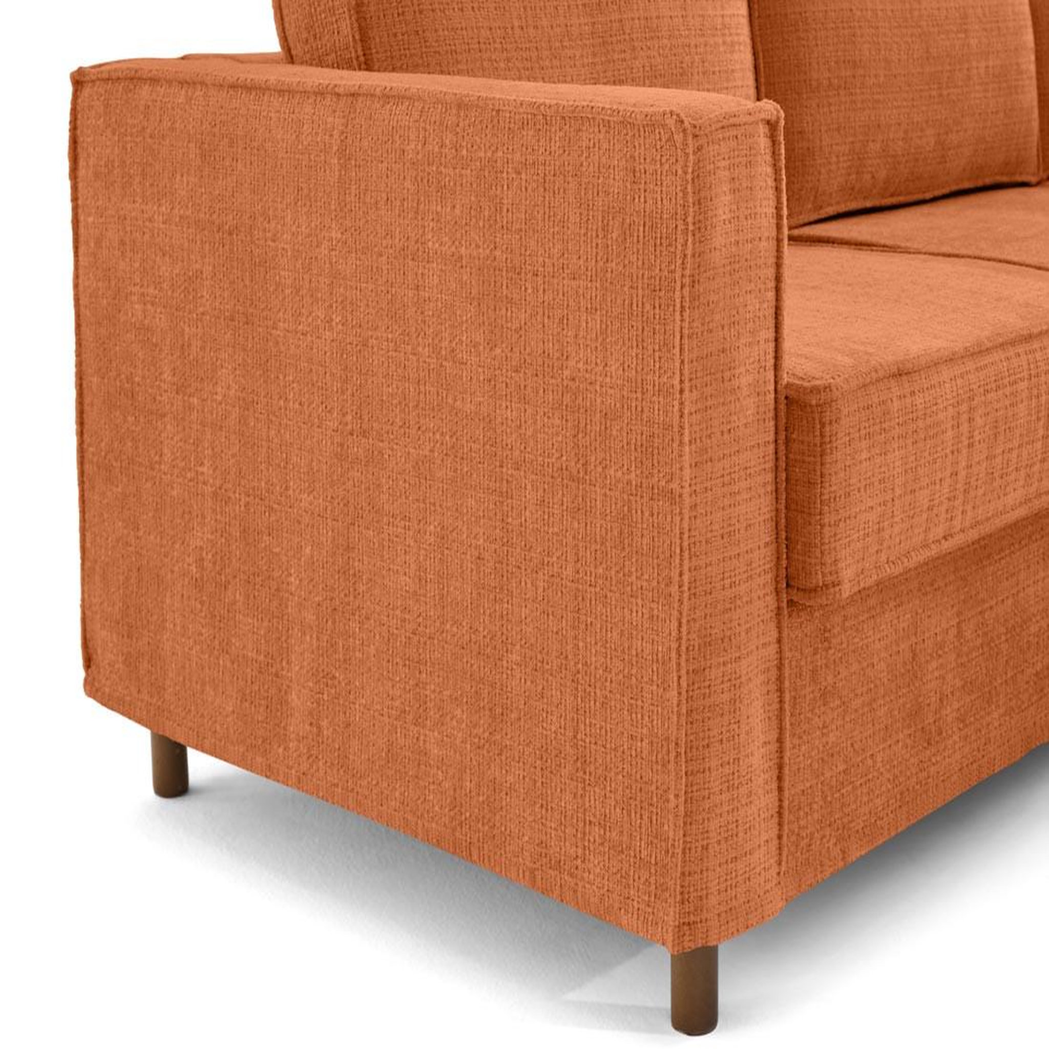 Voir la diapositive 6 : LISA DESIGN Jake - canapé déhoussable d'angle droit 5 places en velours texturé