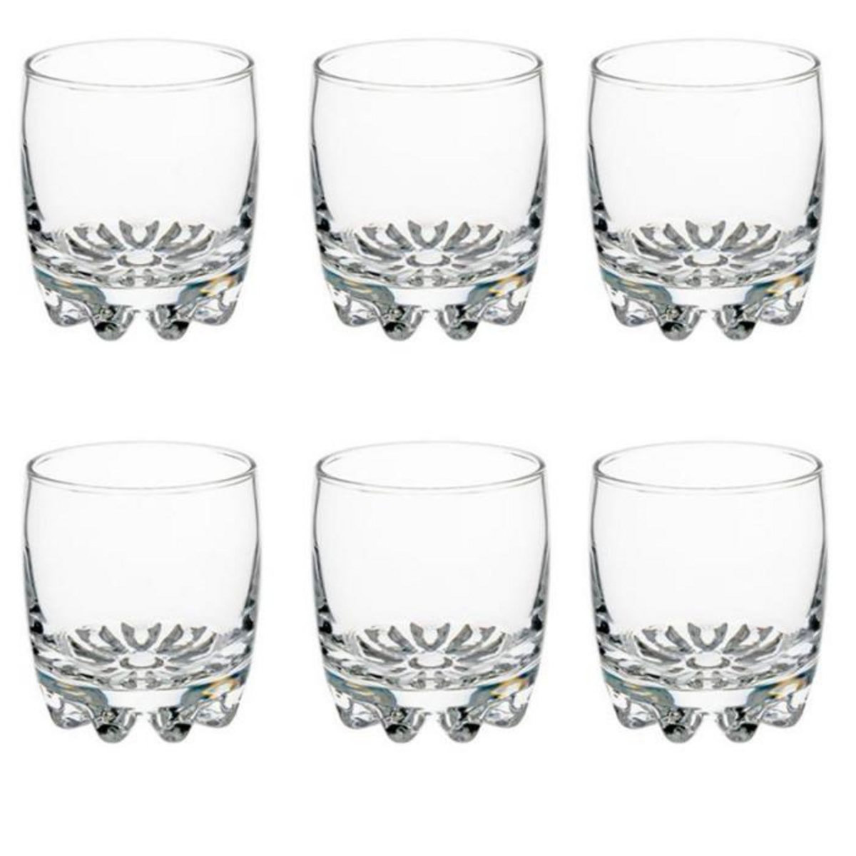 SECRET DE GOURMET Lot de 6 Gobelets à Eau  Sylvana  31cl Transparent