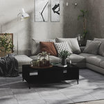 VIDAXL Table basse noir 103,5x60x35 cm bois d'ingenierie