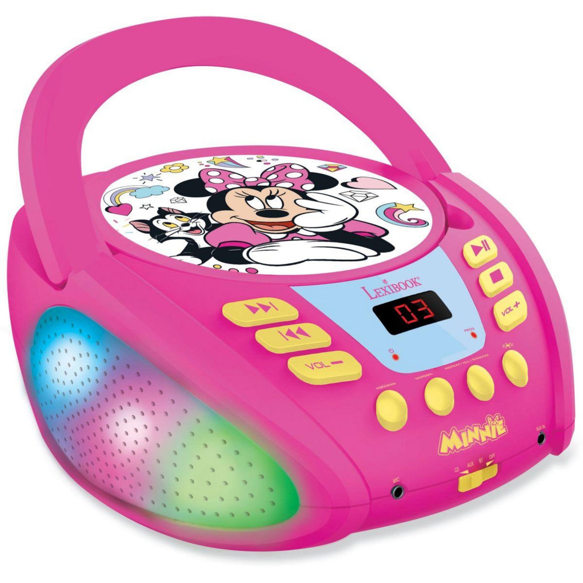 Lexibook Lecteur CD Bluetooth Minnie avec effets lumineux