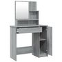 Voir la diapositive 5 : VIDAXL Ensemble de coiffeuse Sonoma gris 86,5x35x136 cm
