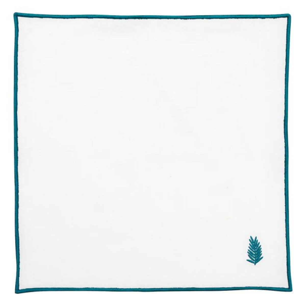 ATMOSPHERA Lot de 4 Serviettes de Table  Yucatan  40x40cm Blanc
