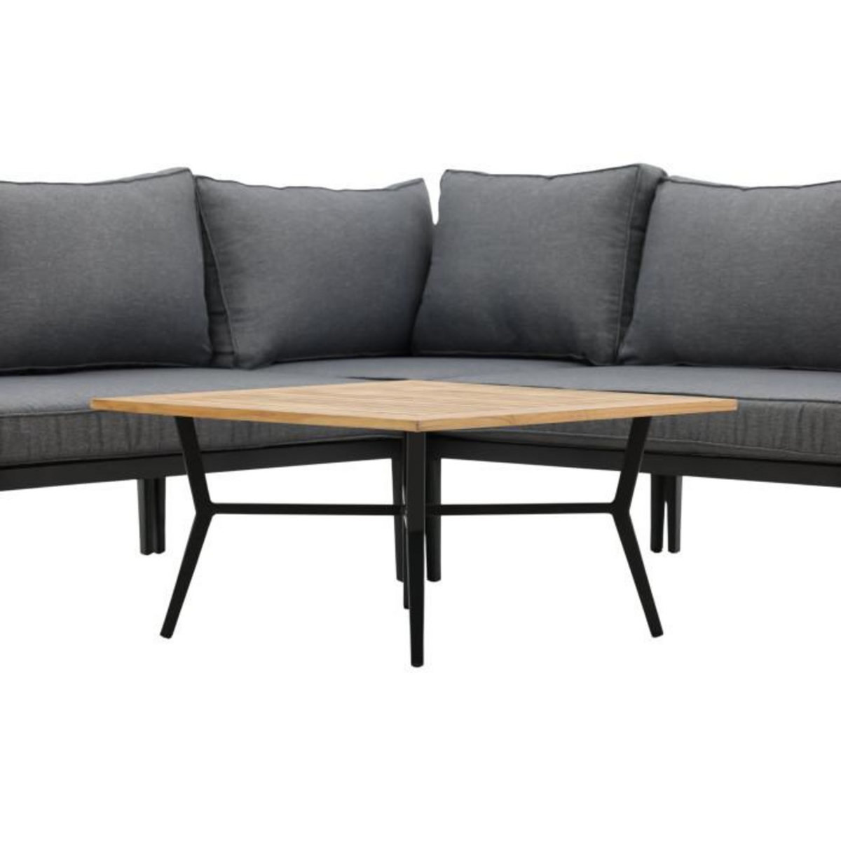 Paris Prix Salon d'Angle de Jardin 5 Places  Mexico  233cm Noir