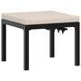 Voir la diapositive 5 : VIDAXL Tabouret de jardin avec coussin noir acier enduit de poudre