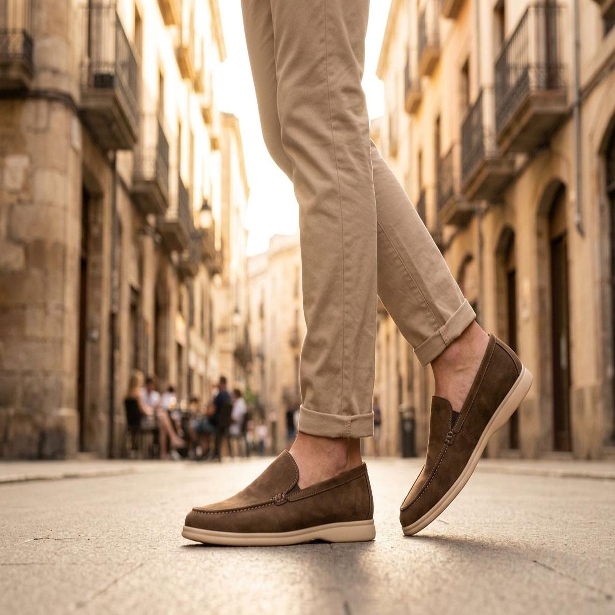 Voir la diapositive 2 : OZABI OZABI Mocassins Homme Premium Suédine Confort Slip-On