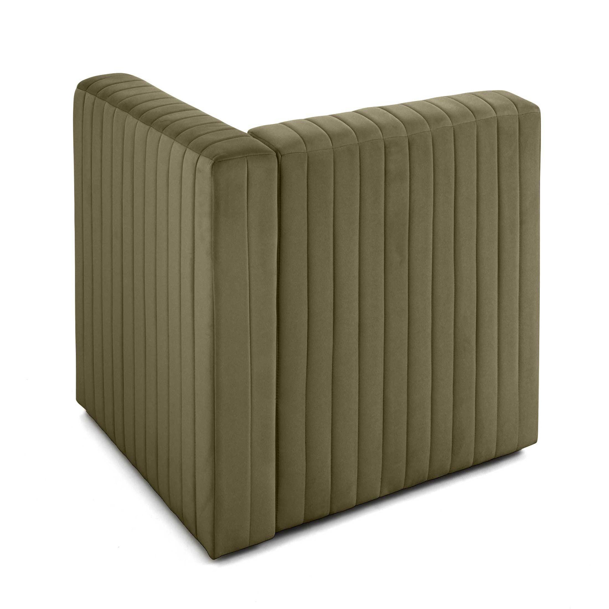 Voir la diapositive 4 : LISA DESIGN Nova - module d'assise droit - en velours