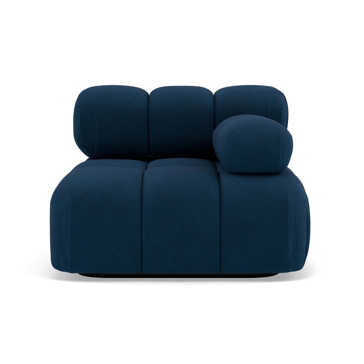 LISA DESIGN Ruby - module d'assise droit en velours texturé