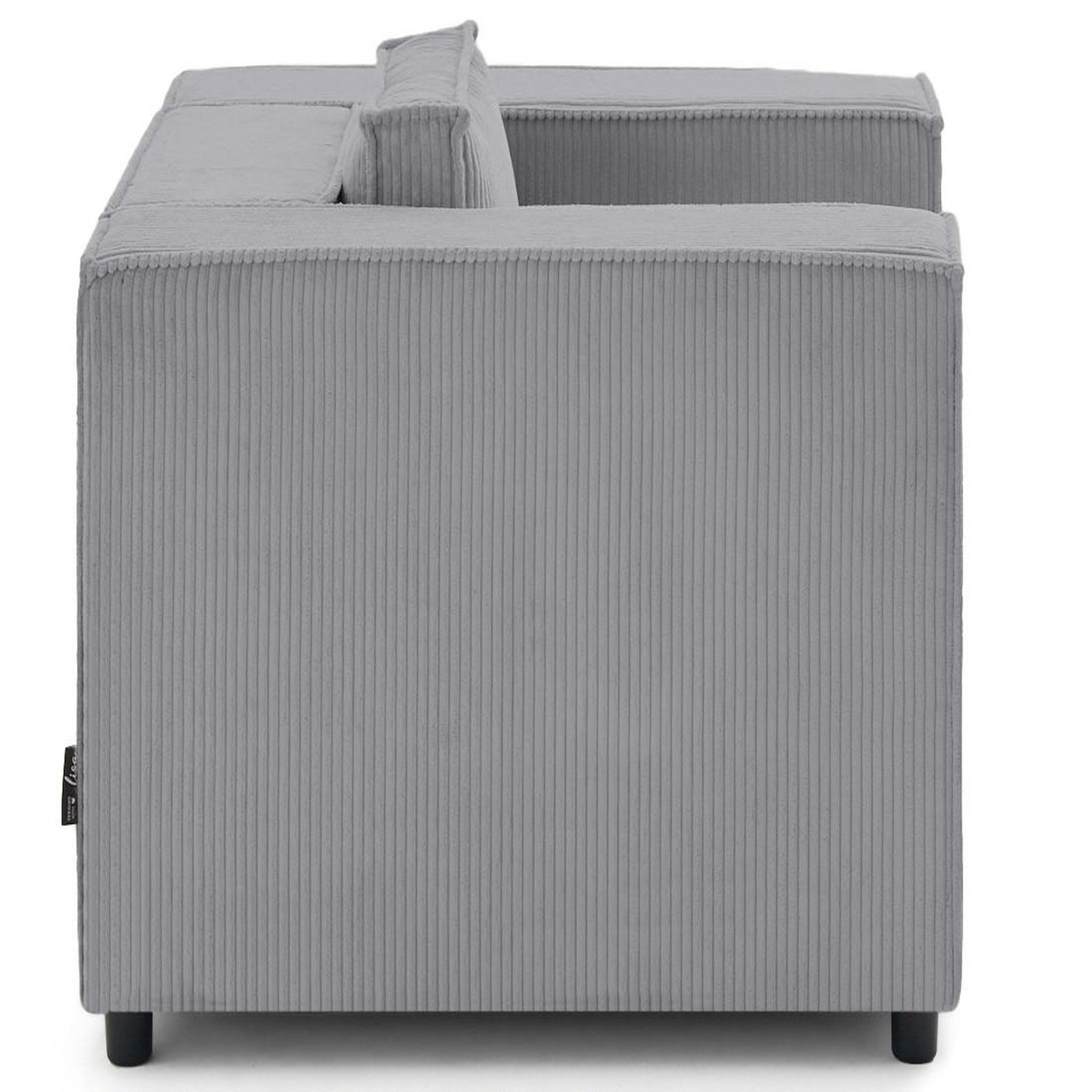Voir la diapositive 3 : LISA DESIGN Stella - fauteuil en velours côtelé